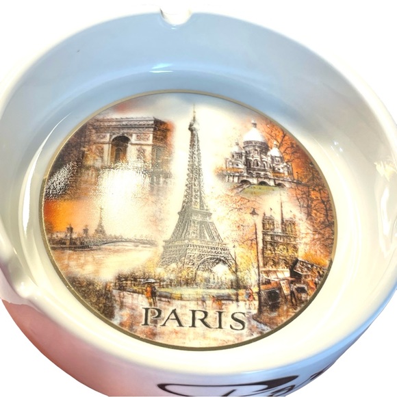 Dessapt Editions Paris Ashtray Trinket Dish Eiffel Tower & Monuments Souvenir - Picture 7 of 12